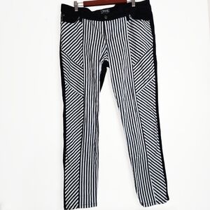 Tripp NYC Jeans Women's 18 Striped Rave Goth Punk Geometric Black White